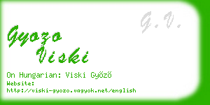 gyozo viski business card