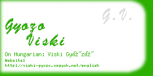 gyozo viski business card